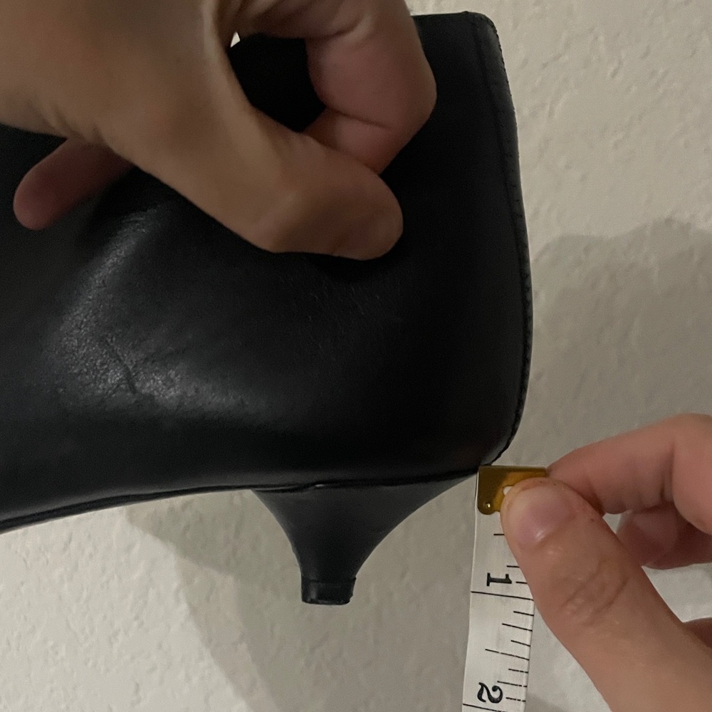 Vintage Prada leather ankle kitten heel booties boots - Picture 11 of 12